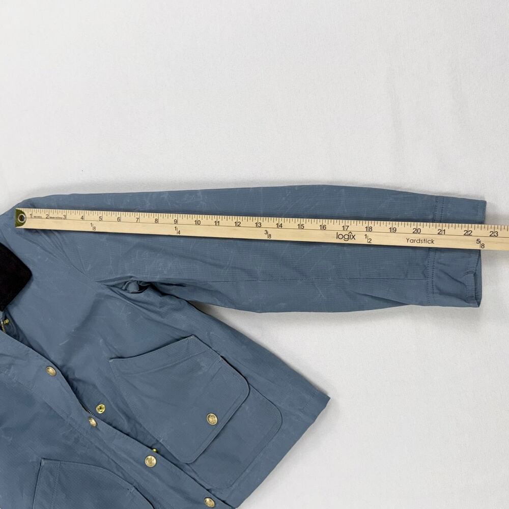 J Crew Women's Short Barn Jacket English Ripstop Cotton XXS Coastal Blue - Picture 16 of 16